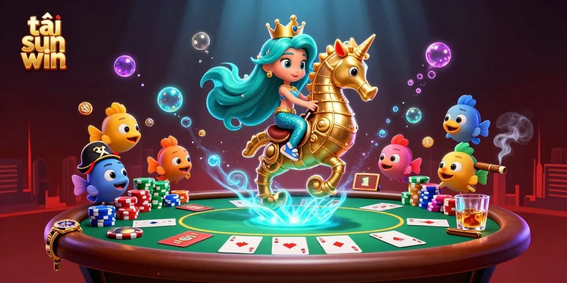 Engage with thrilling gameplay of tải sun win as a vibrant mermaid princess leads a sea adventure.