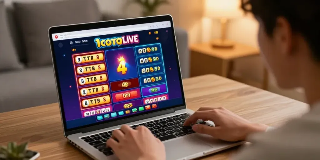 Dewalive Link - Engaging player using DewaLive platform for Toto 4D betting at home.