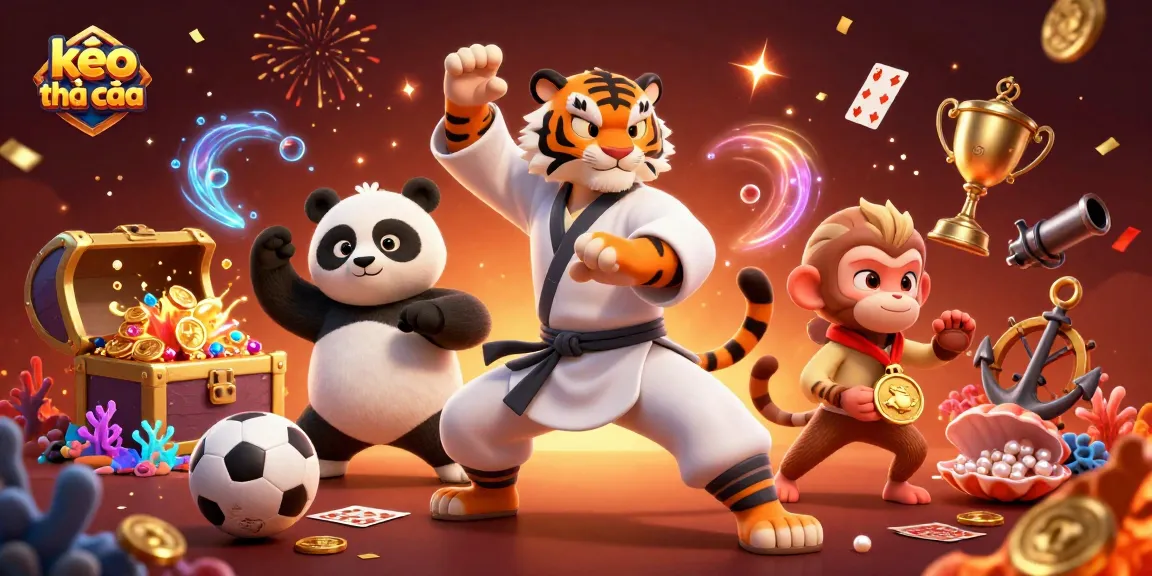 Experience thrilling kèo nhà cái action with our cartoon characters in dynamic sports betting scene.