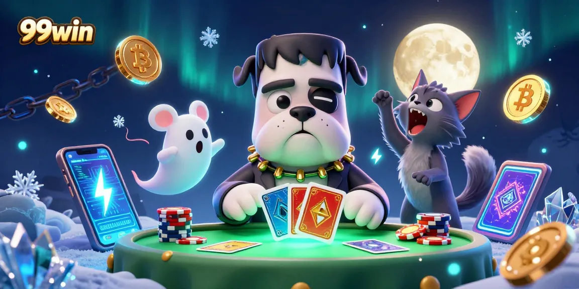 Experience thrilling gameplay at 99win with a cartoon character theme and vibrant casino elements.